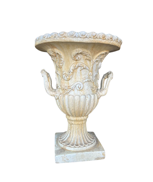 Rustic White Urn